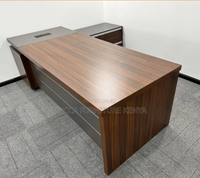 Office Desk:Supervisor L-Shaped Wood Staff Room Table-180cm