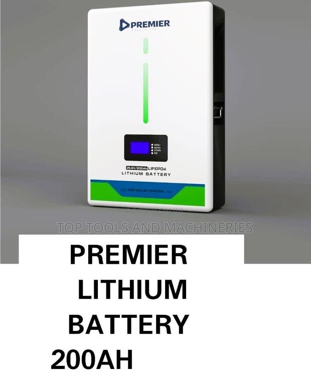 Premier 25.6v 5.12kw 200ah Solar Lithium Battery - main view