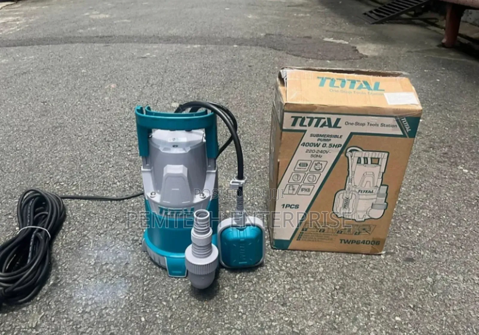Clean Water Submersible Pump (Copper Wire Motor) 400w Total