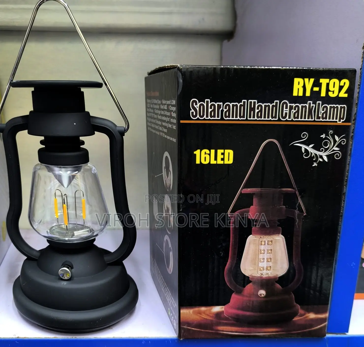 Retro Lantern Rechargeable Led Solar Camp Light Hand Crank