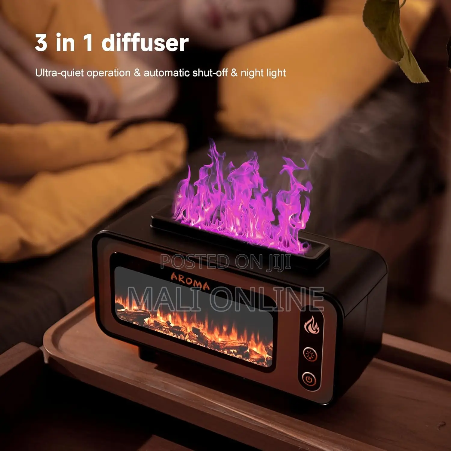 Flame Humidifier Fireplace Aromatherapy Air Humidifier