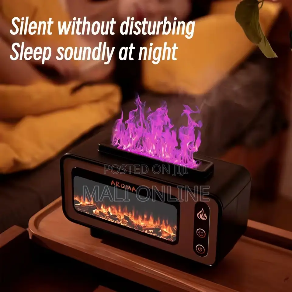 Flame Humidifier Fireplace Aromatherapy Air Humidifier