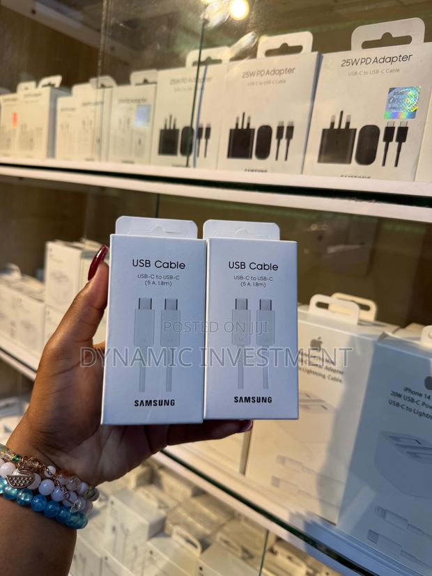 Original Samsung Usb-C to Usb-C Cable 1.8m 5a White - thumbnail 2