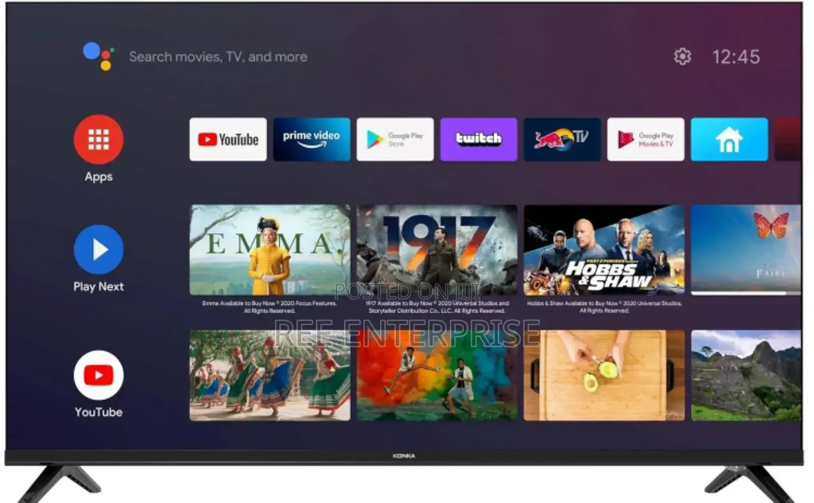 Brand New 50 Inches Konka Smart Android 4 K Frameless Tv