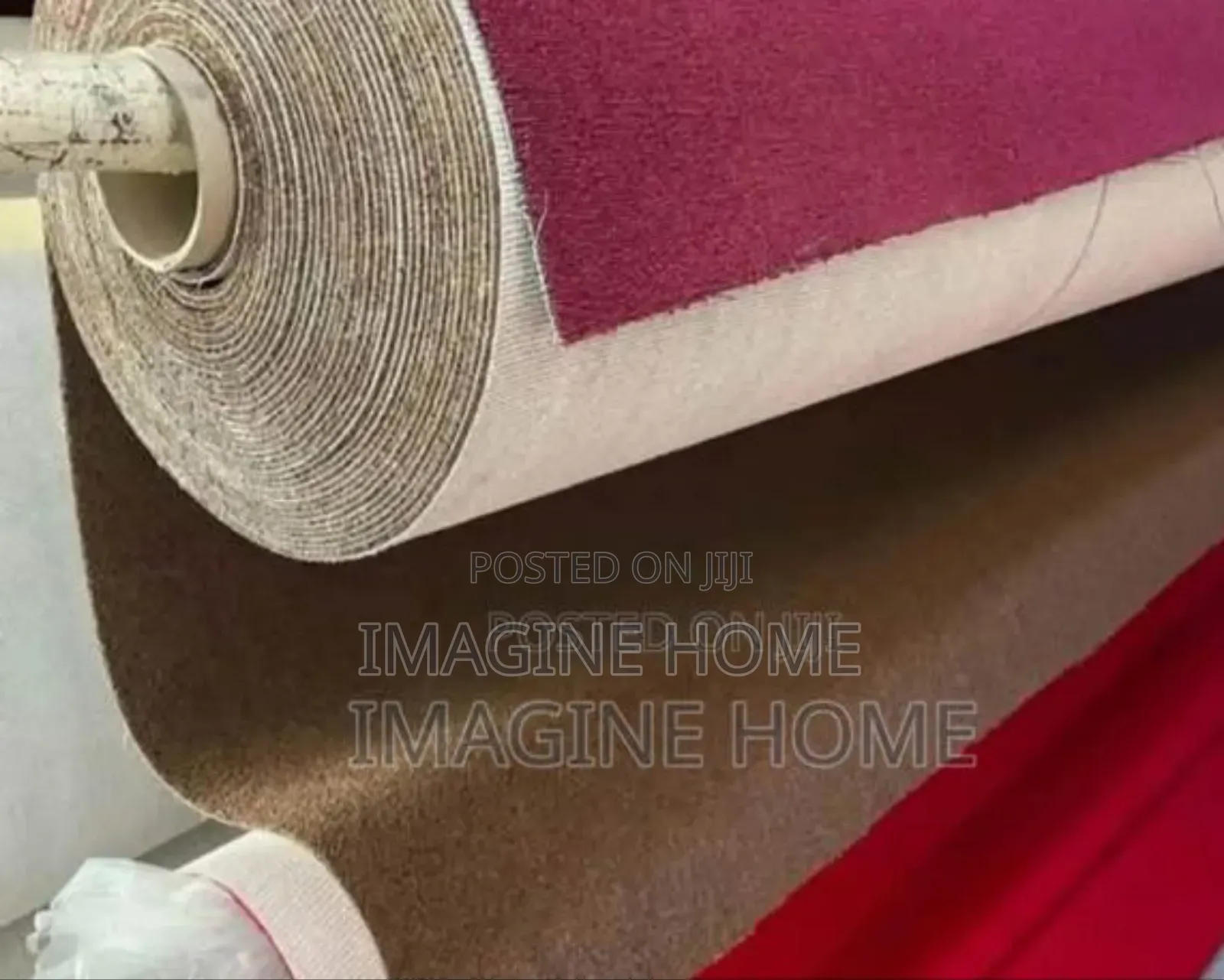 Maroon Elegant Wall to Wall Carpet