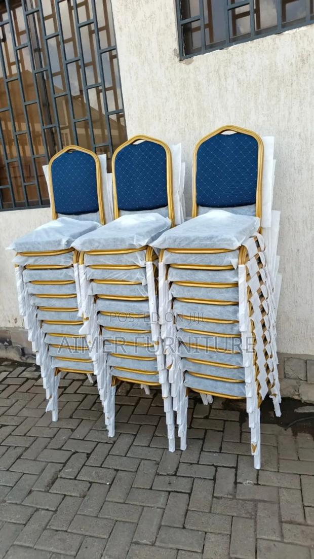 Stackable Events Chairs-Blue - main view