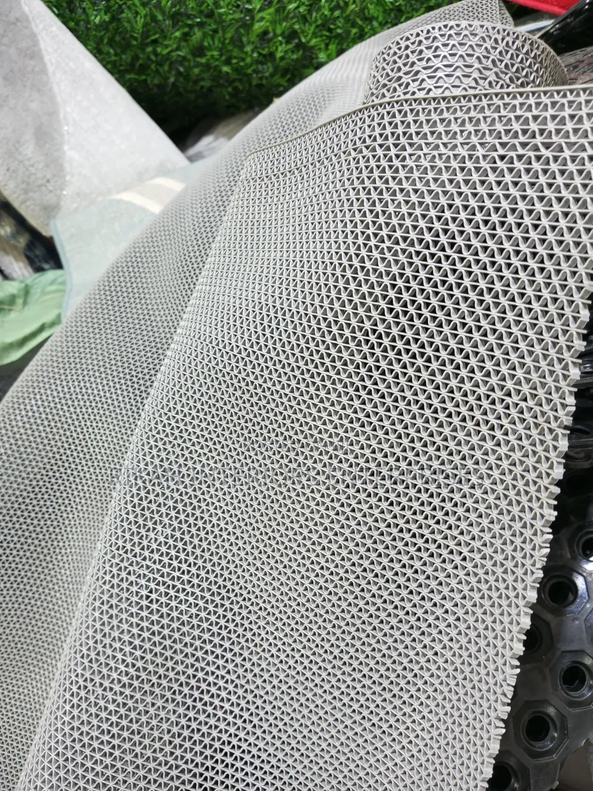 Grey Perforated Anti Slip Bathroom Mats