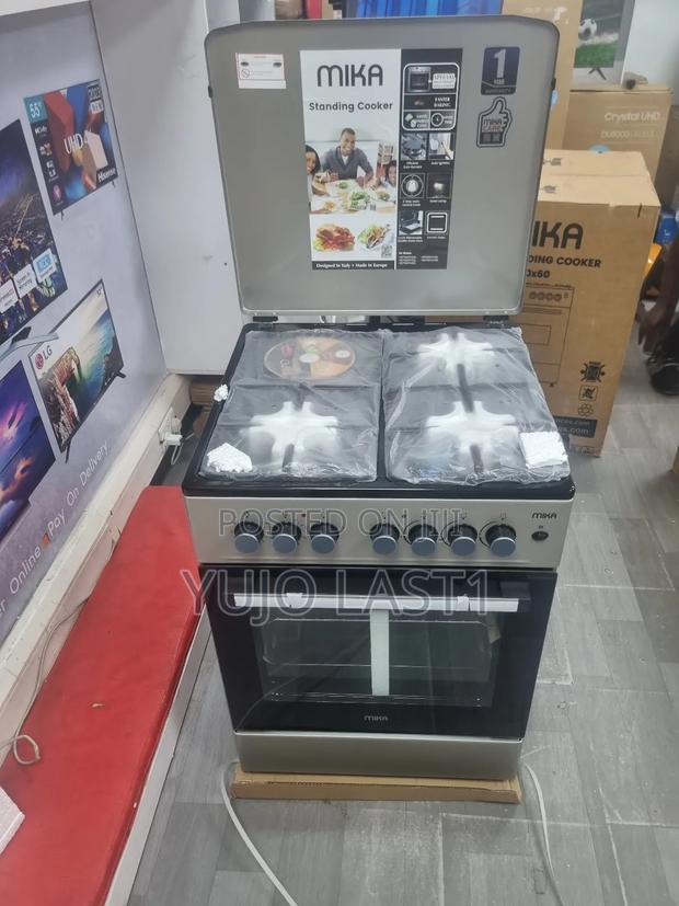 Mika Standing Cooker, 50cm X 60cm, 3 Gas Pool Jet Burners