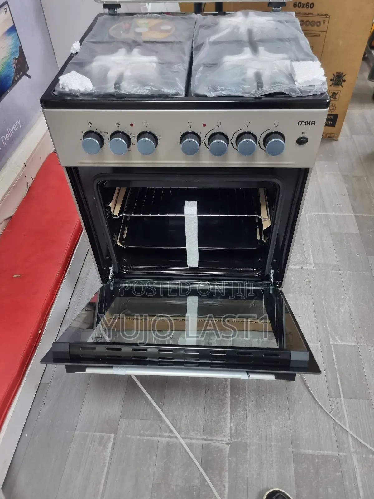 Mika Standing Cooker, 50cm X 60cm, 3 Gas Pool Jet Burners