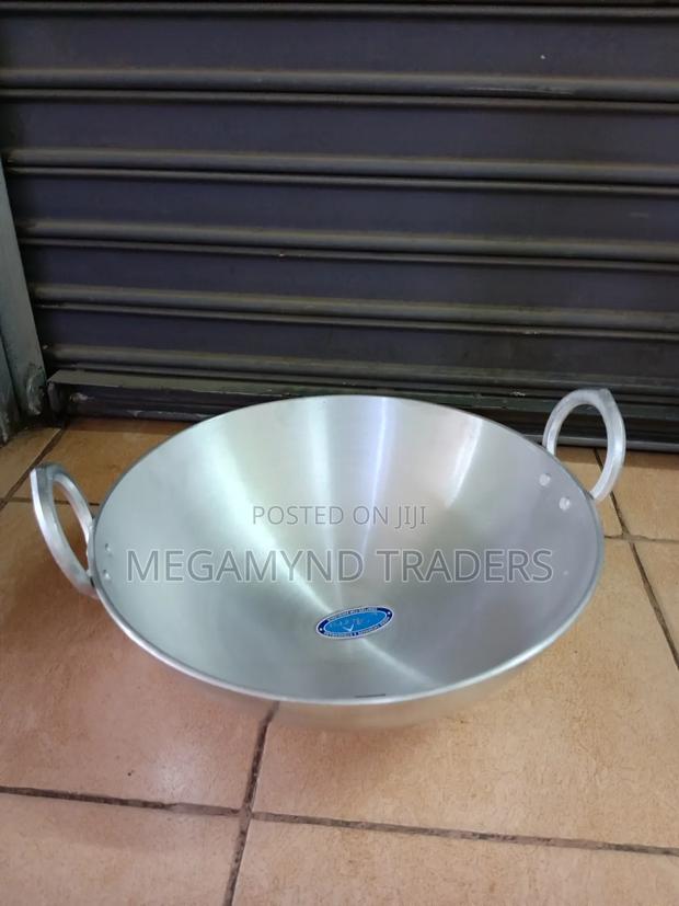 Aluminium Deep Frying Pan 37cm / Kadai Pan Heavy Gauge