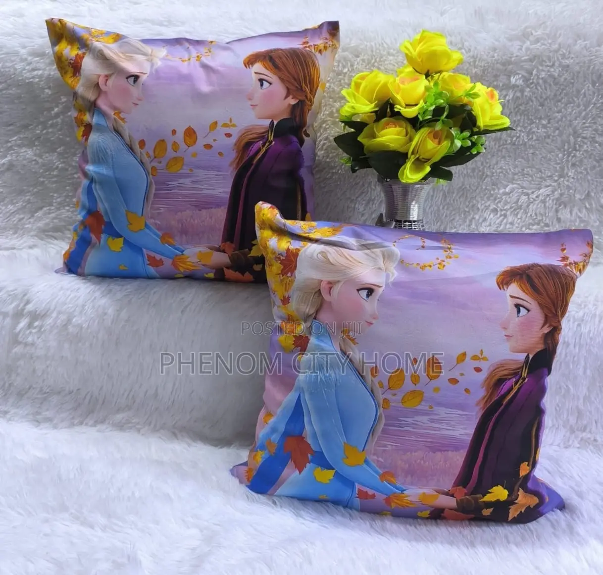 Cartoon Themed Smooth Throw Pillows