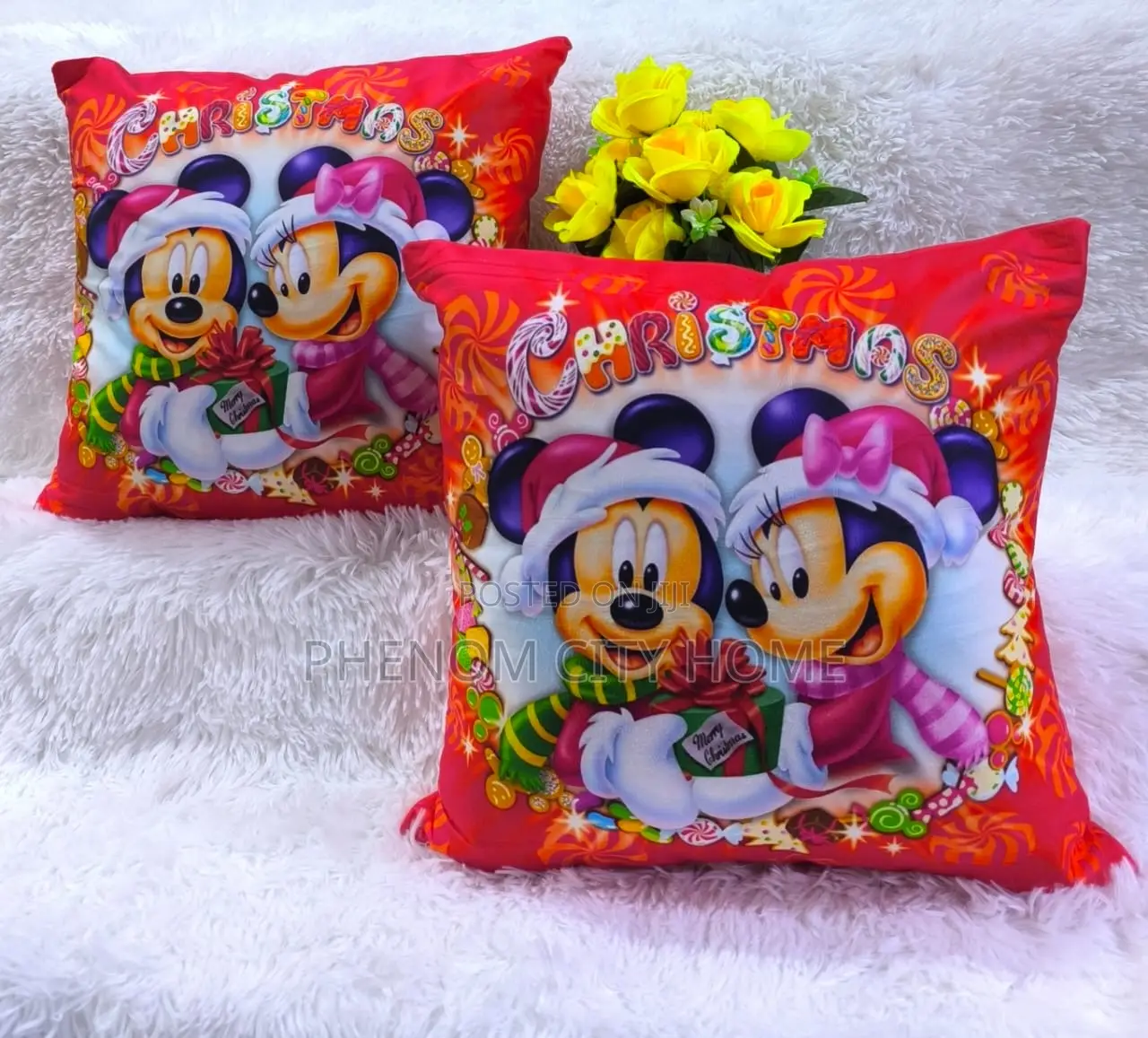 Cartoon Themed Smooth Throw Pillows