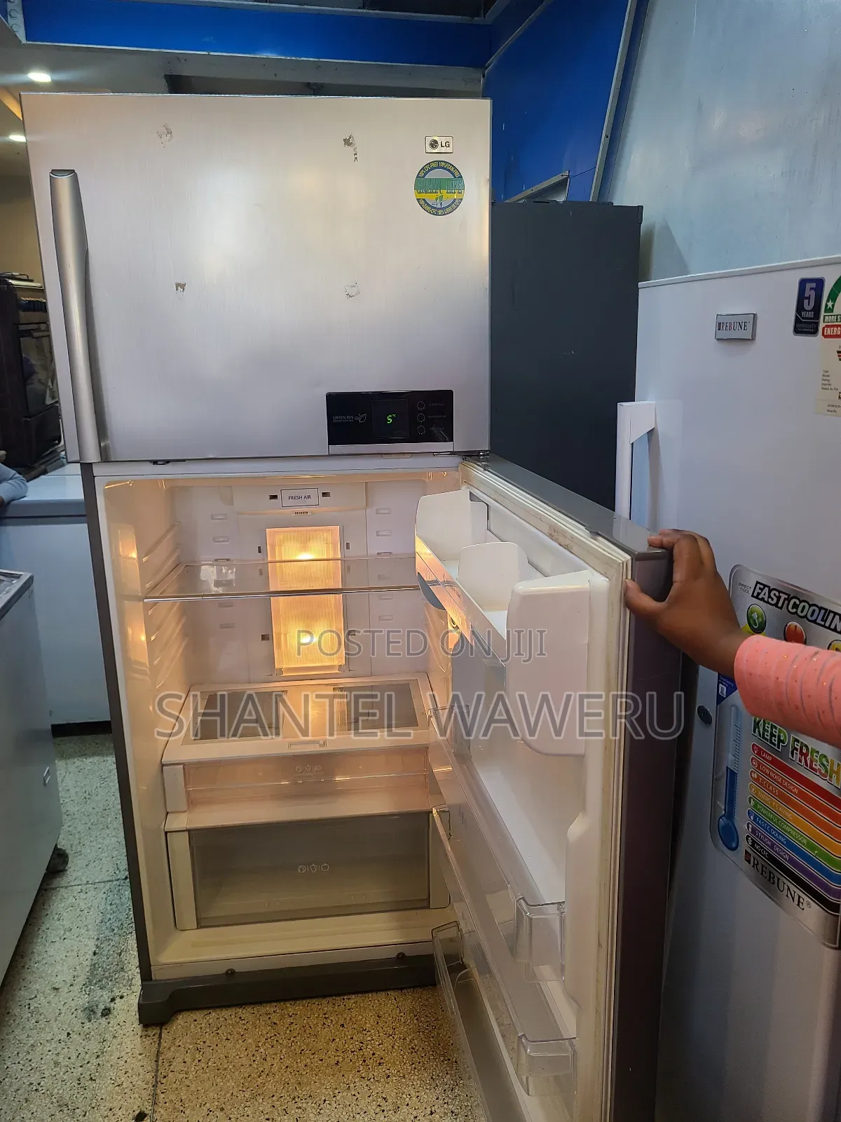 Child Lock Large Double Door Fridge Lg