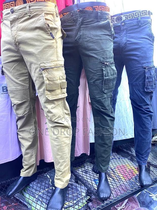 Men Side-Pocketed Pants - main view
