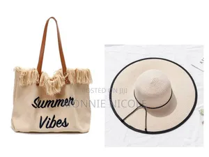 Sumer Vibes Set. Summer Cap and Bag