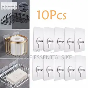*10pcs Adhesive Wall Hooks