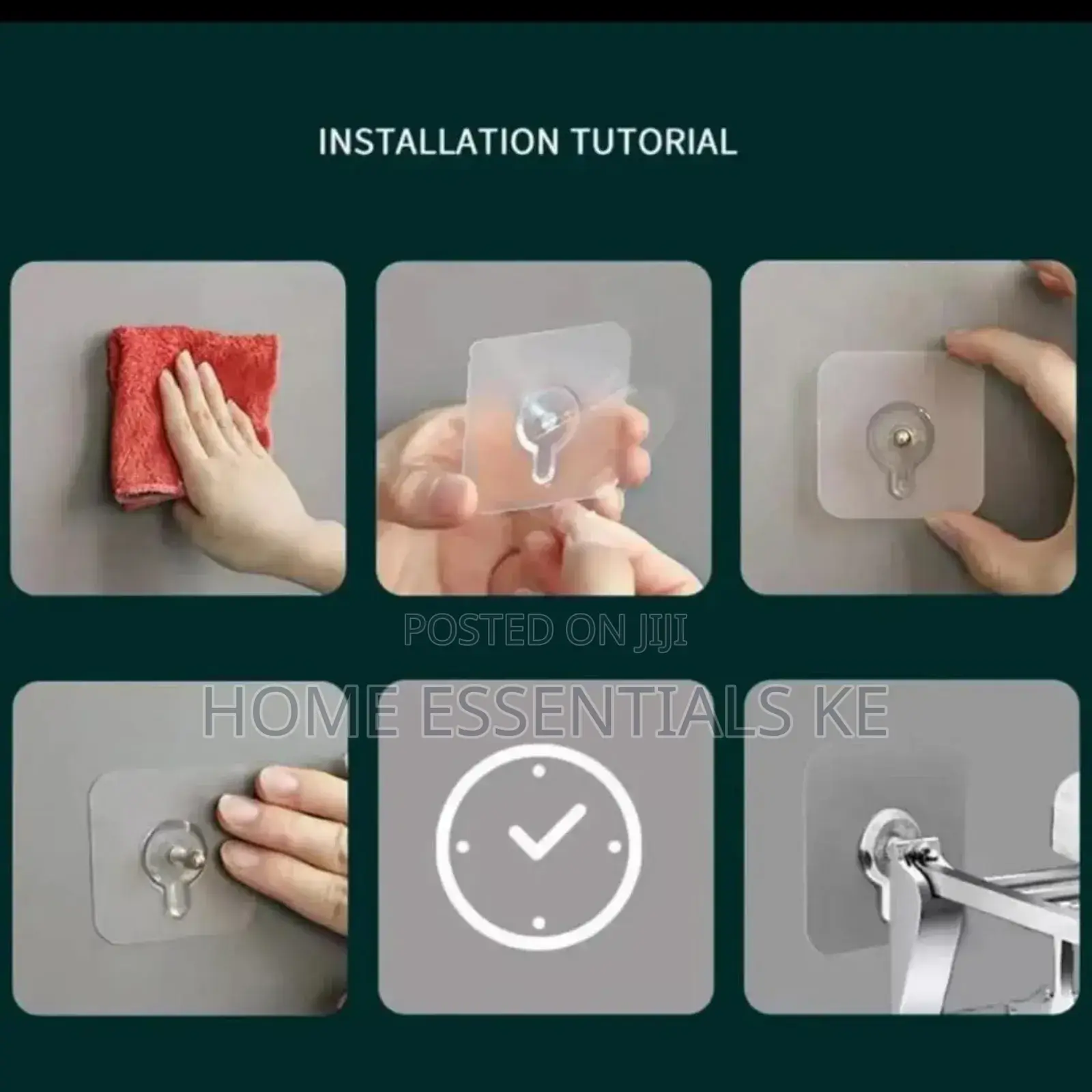 *10pcs Adhesive Wall Hooks