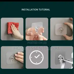 *10pcs Adhesive Wall Hooks