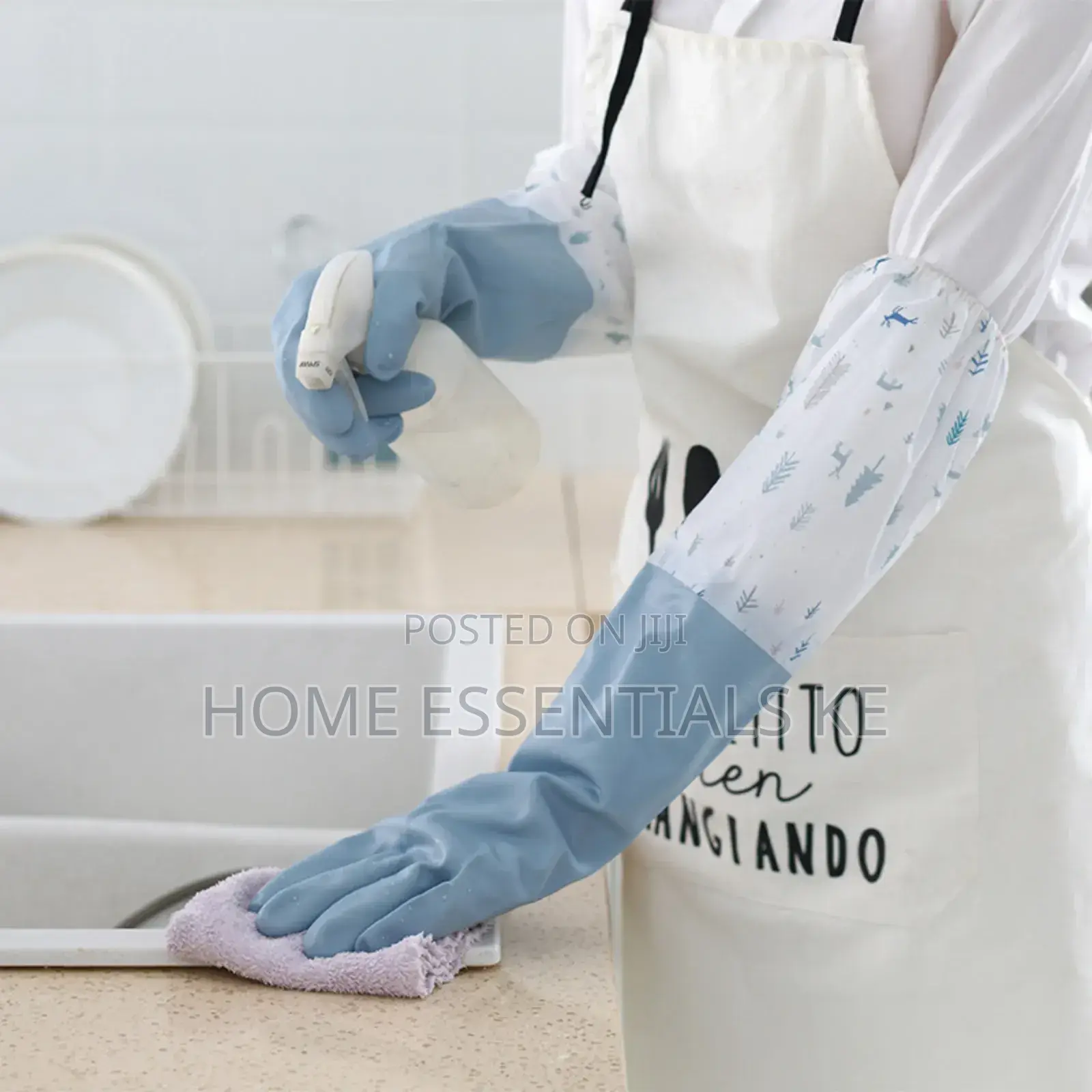 1pair Long Silicon Waterproof Kitchen/Household Gloves*