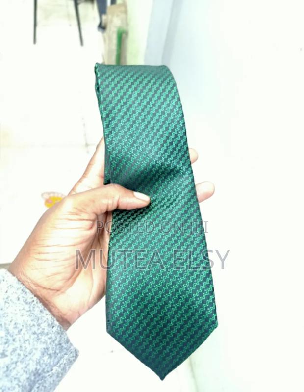 Emelard Green Stripped Executive Single Ties