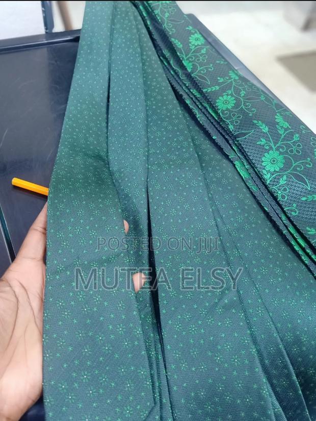 Emelard Green Stripped Executive Single Ties - thumbnail 3