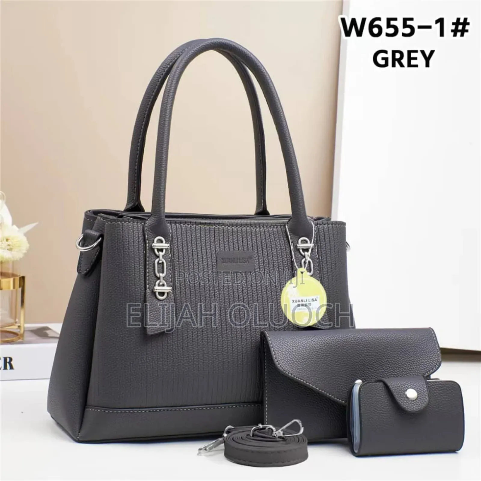 Classic 3 in 1 Quality Leather Hand Bags
