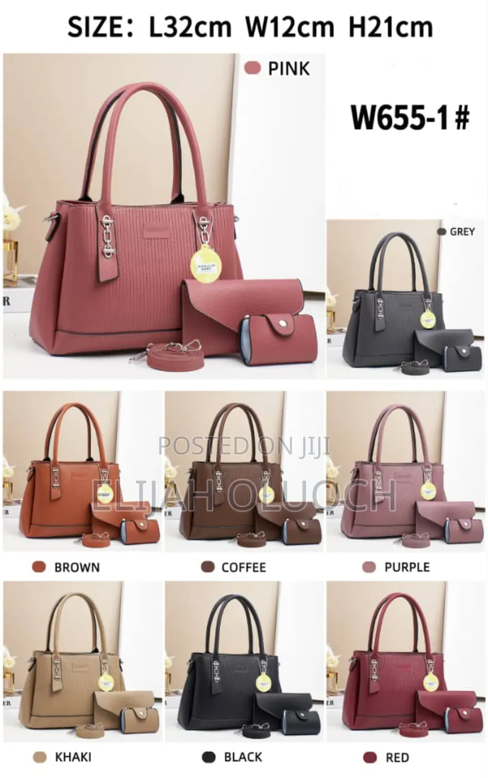 Classic 3 in 1 Quality Leather Hand Bags