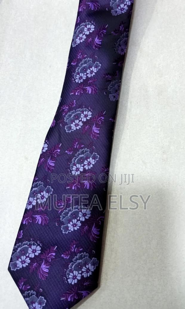 Black Purple Vintage Executive Tie Sets - thumbnail 3