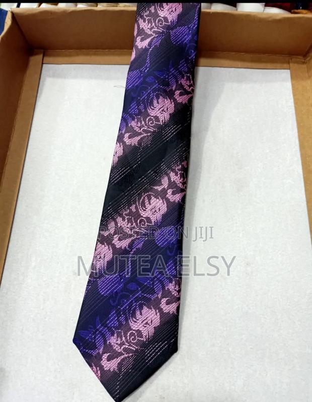 Black Purple Vintage Executive Tie Sets - thumbnail 4