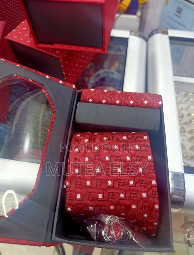 Redwine Polycadot White Geometric Tie Sets - thumbnail 4