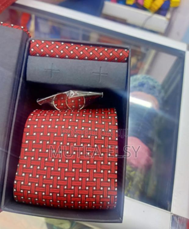 Redwine Polycadot White Geometric Tie Sets - thumbnail 6