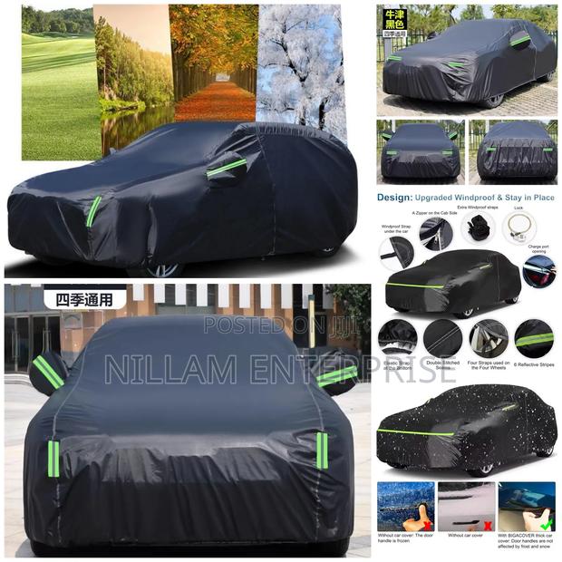 Universal Black Car Cover With Fleece on the Inside Part
