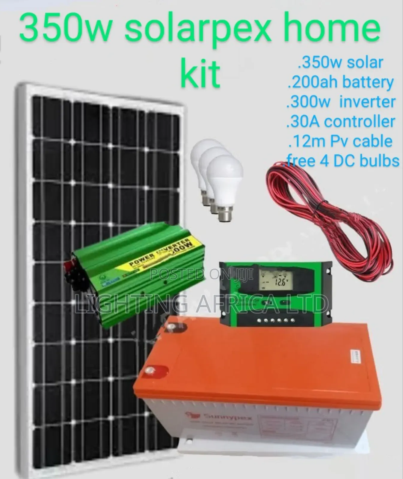 350w Solarpex Home Solar Kit Complete