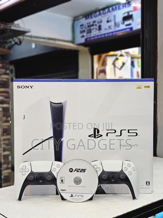 Ps5 Slim New Two Game Pad and Fc 25 How Much in Kenya?