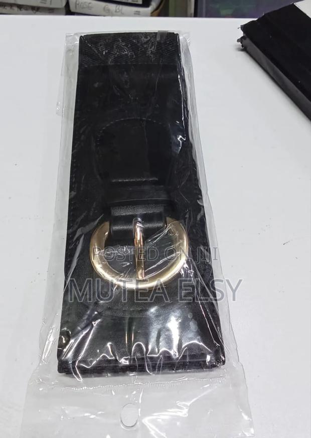 Ladies Black Elastic Belts - thumbnail 4