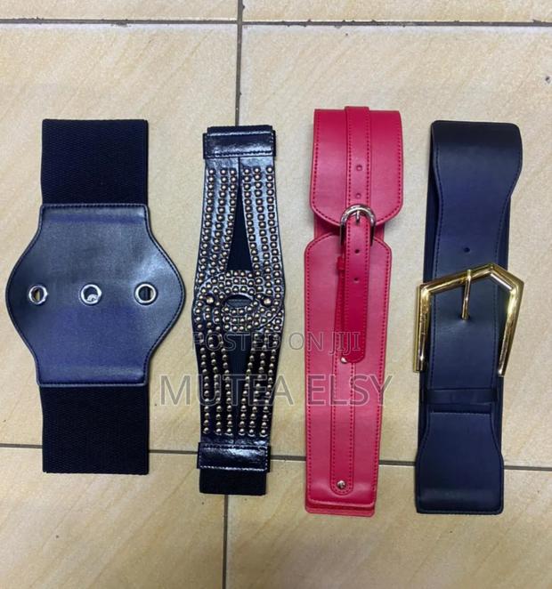 Ladies Black Elastic Belts - thumbnail 6