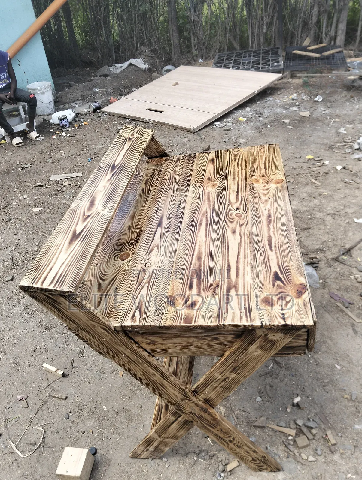 Rustic Scholar Desk