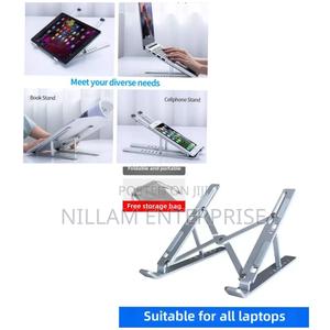 Metallic Adjustable Laptop Stand - thumbnail 2