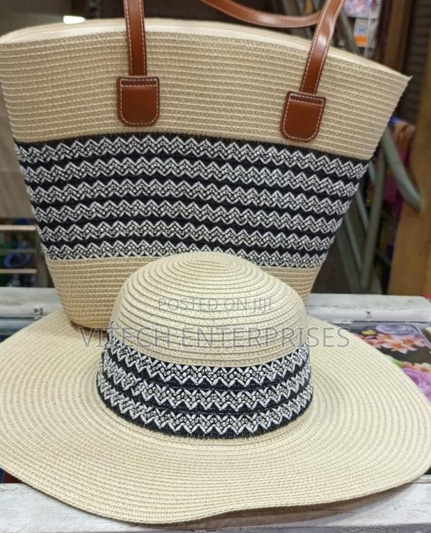 Straw Bag Comes With a Matching Hat. - thumbnail 2