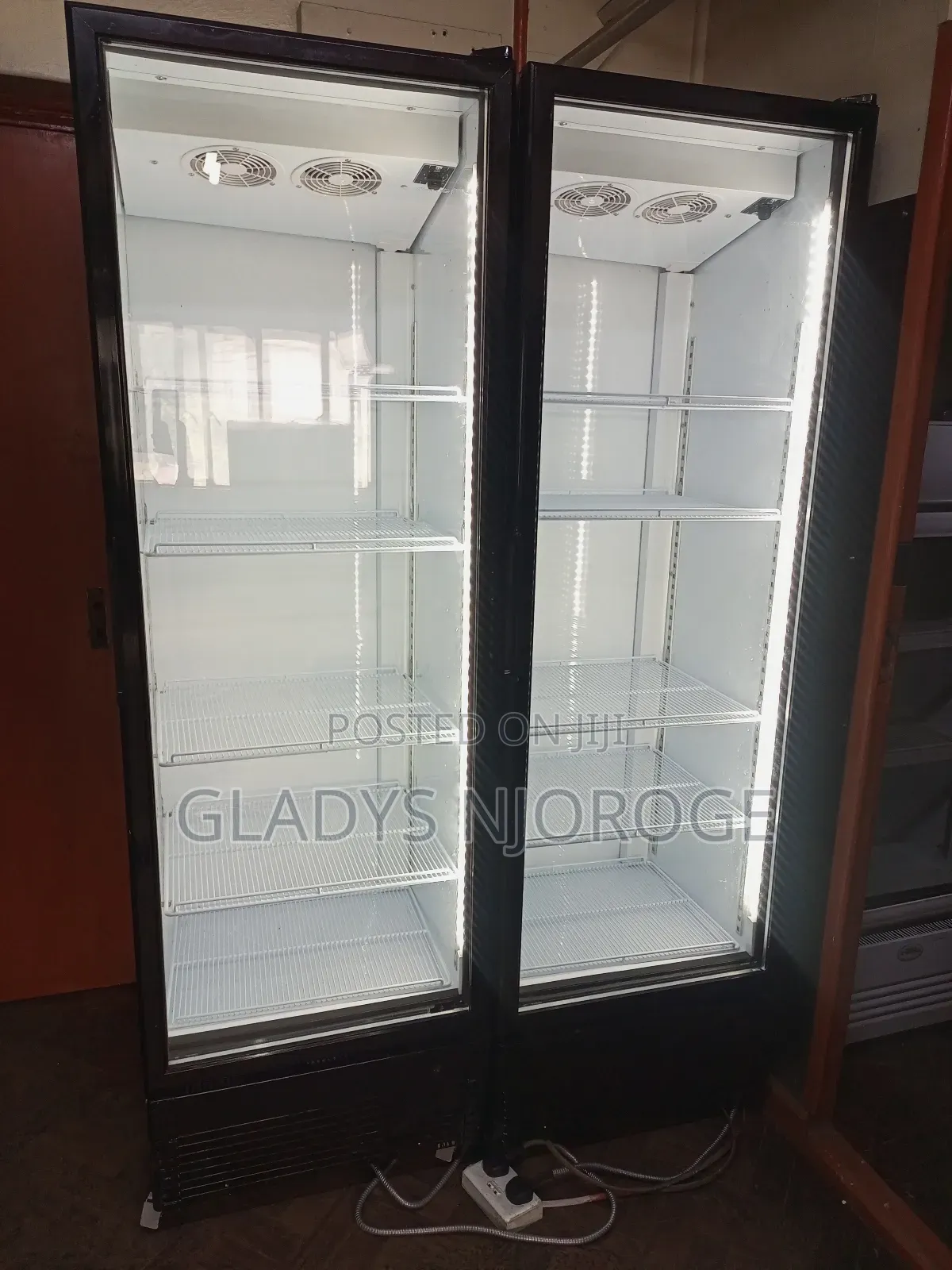 Double Door Display Fridge