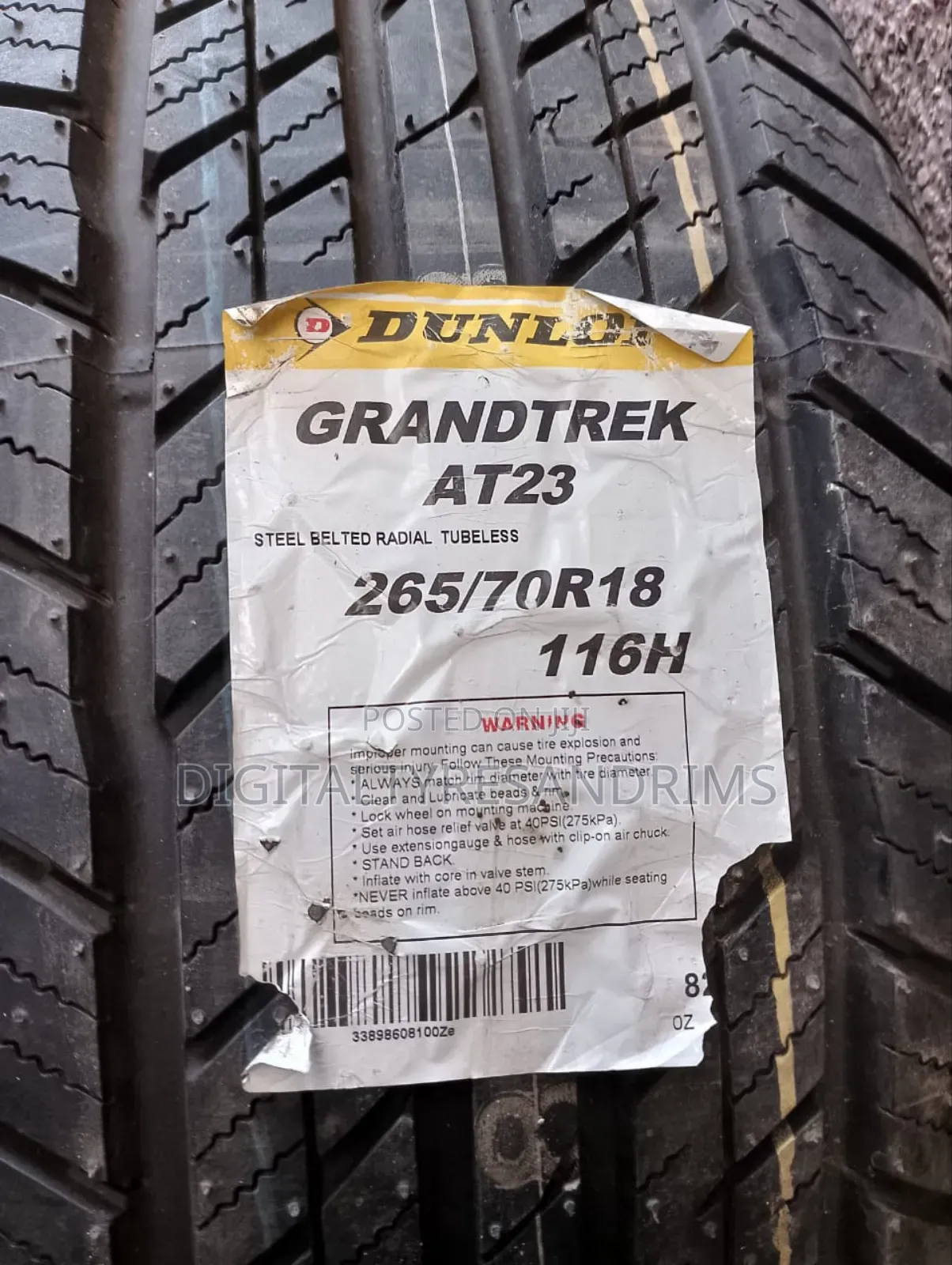 265/70r18 Dunlop Tyres Brand New Made in Japan