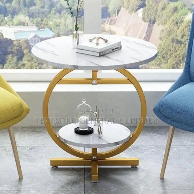 Minimalist Coffee Table50x50cm Black and White. - thumbnail 3