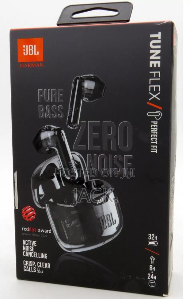 JBL Tune Flex True Wireless Earbuds - Ghost Black