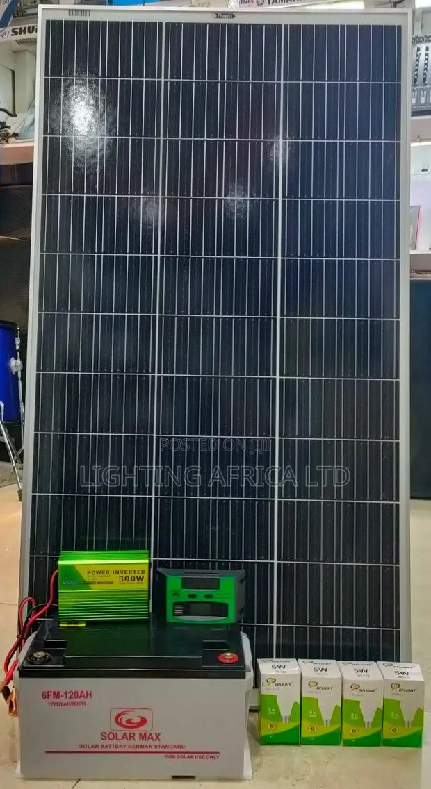 200w Solar + 120ah Battery + 300w Inverter Solar Skit - main view