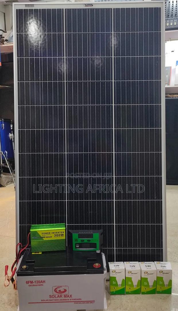120ah Solarmax Battery+200w Solar+300w Inverter Domestic Kit - main view
