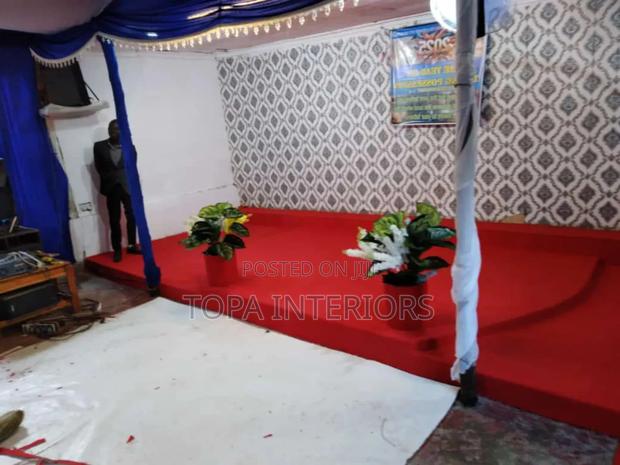Church Altar Floor Decoration Red Carpets Supply and Fitting