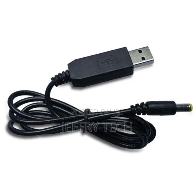 2pcs Dc 5v to 12v Usb Booster Cable Router Power Cord