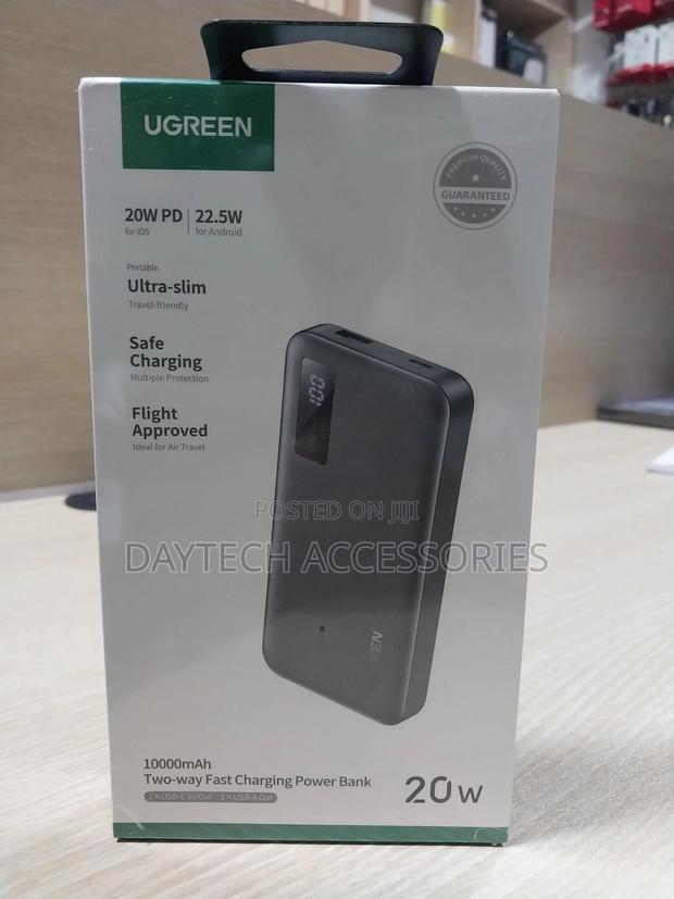 Ugreen 10000mah 20w Two-Way Fast Charging Power Bank - Black - thumbnail 2