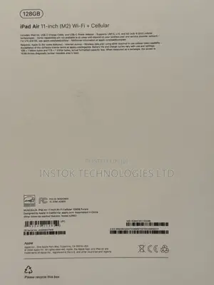 New Apple iPad Air 11 (2024) 128 GB Black
