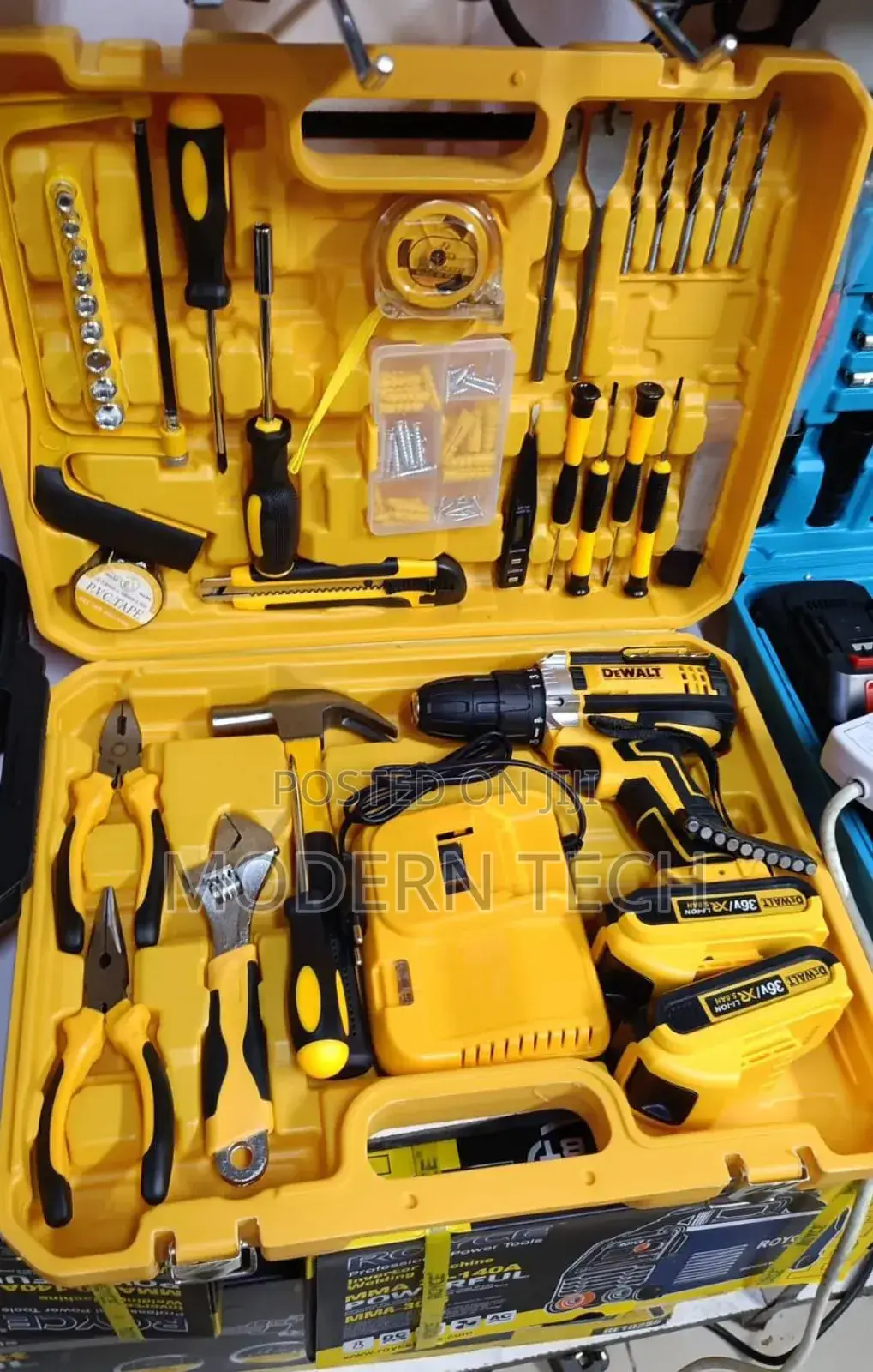 Dewalt, 36v Cordless Electric Drill 47pc Tool Set